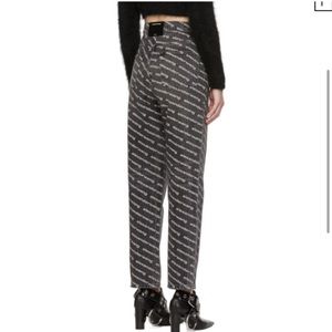 Alexander Wang Bluff Logo High Rise Jeans